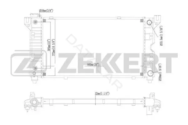 Радиатор охлаждения ZEKKERT MK-1078