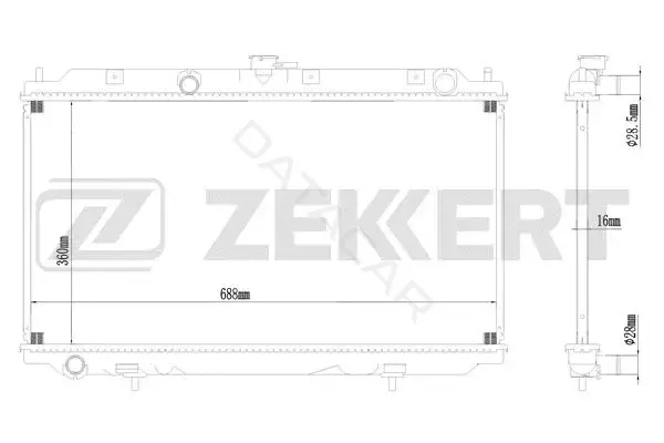 Радиатор охлаждения ZEKKERT MK-1117