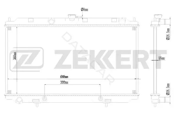 Радиатор охлаждения ZEKKERT MK-1126