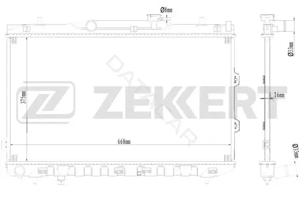 Радиатор охлаждения ZEKKERT MK-1144