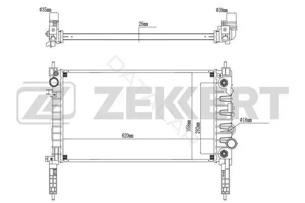 Радиатор охлаждения ZEKKERT MK-1387