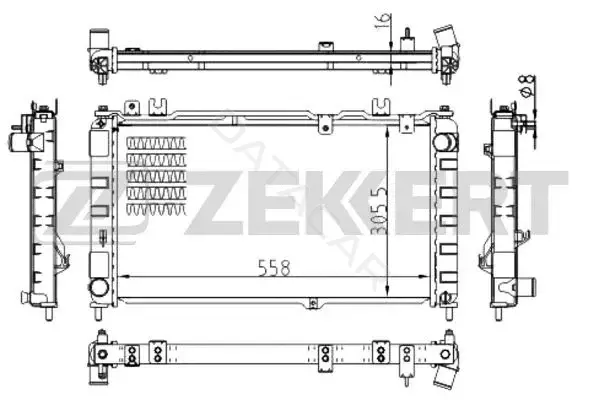 Радиатор охлаждения ZEKKERT MK-1508