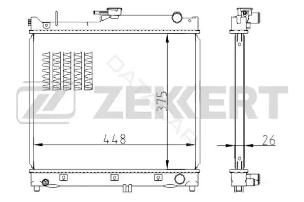 Радиатор охлаждения ZEKKERT MK-1511