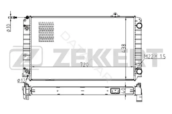 Радиатор охлаждения ZEKKERT MK-1512