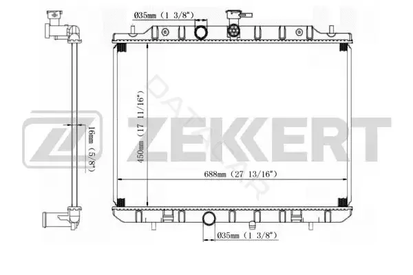 Радиатор охлаждения ZEKKERT MK-1531
