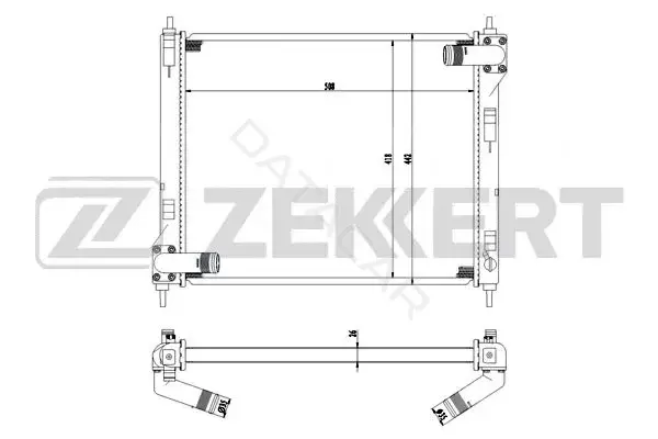 Радиатор охлаждения ZEKKERT MK-1537
