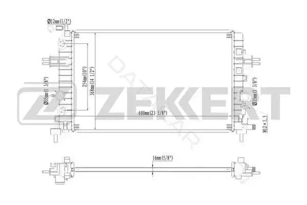 Радиатор охлаждения ZEKKERT MK-1540