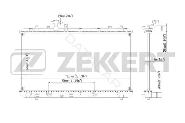 Радиатор охлаждения ZEKKERT MK-1543