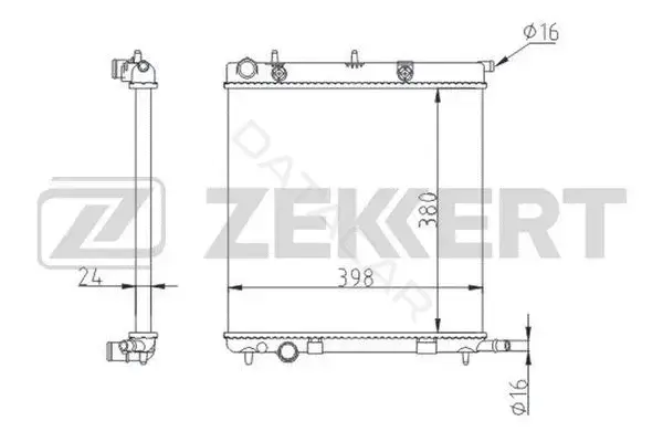 Радиатор охлаждения ZEKKERT MK-1550
