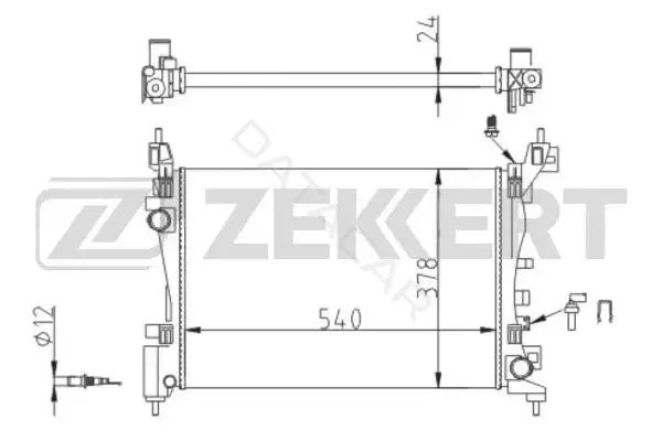 Радиатор охлаждения ZEKKERT MK-1559