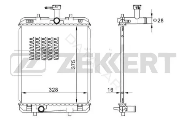 Радиатор охлаждения ZEKKERT MK-1560