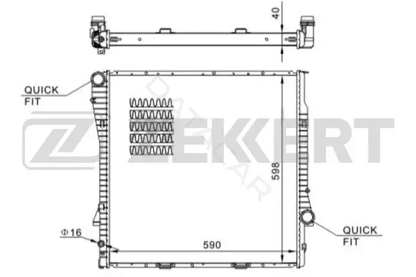 Радиатор охлаждения ZEKKERT MK-1561