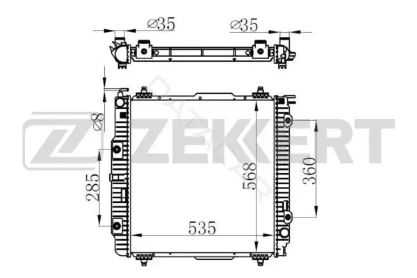 Радиатор охлаждения ZEKKERT MK-1565