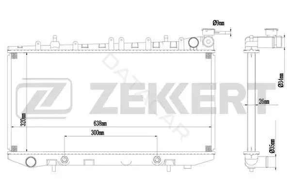 Радиатор охлаждения ZEKKERT MK-1567