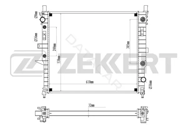 Радиатор охлаждения ZEKKERT MK-1571