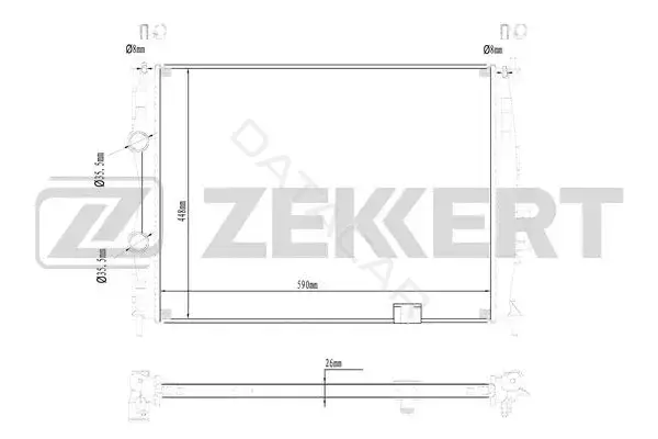 Радиатор охлаждения ZEKKERT MK-1572
