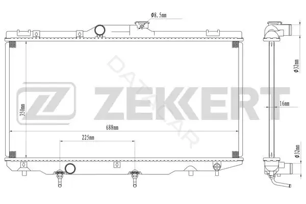 Радиатор охлаждения ZEKKERT MK-1583