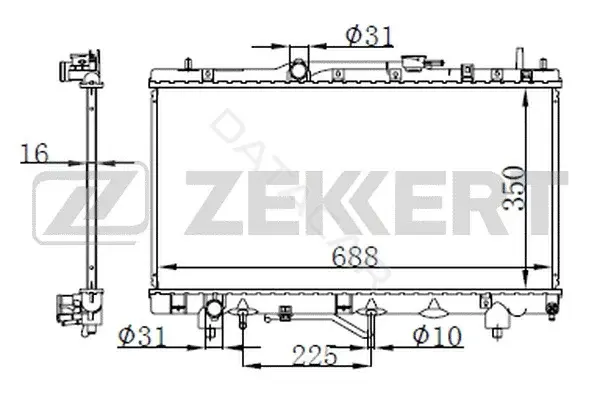 Радиатор охлаждения ZEKKERT MK-1584
