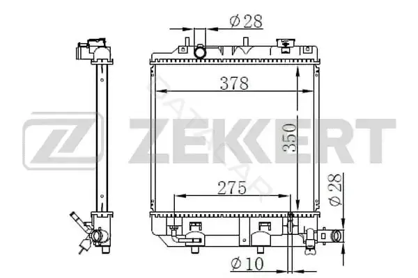 Радиатор охлаждения ZEKKERT MK-1586