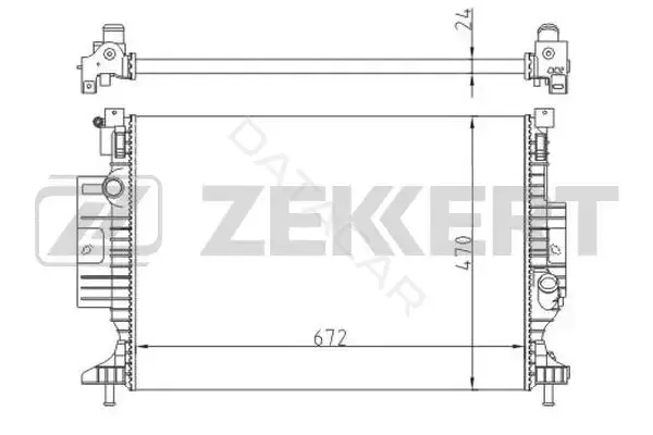 Радиатор охлаждения ZEKKERT MK-1594