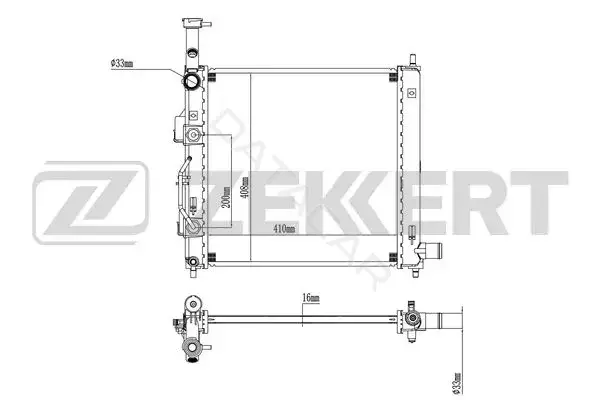 Радиатор охлаждения ZEKKERT MK-1601