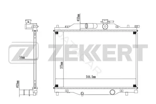 Радиатор охлаждения ZEKKERT MK-1602