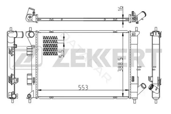 Радиатор охлаждения ZEKKERT MK-1609