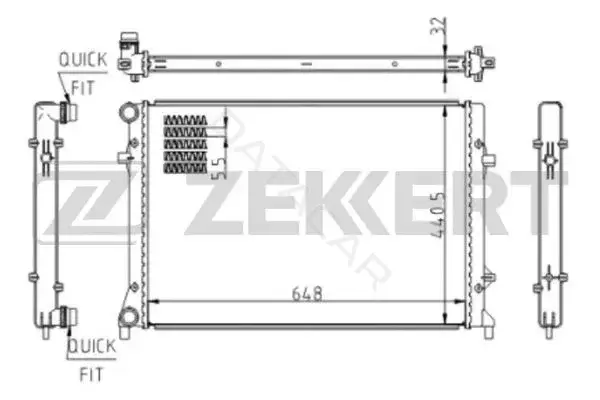 Радиатор охлаждения ZEKKERT MK-1610