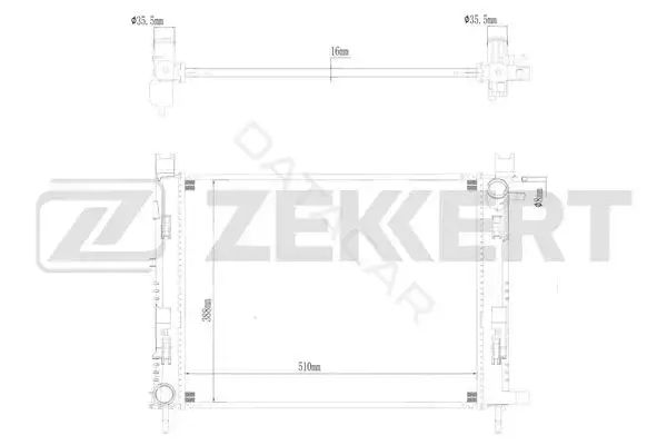Радиатор охлаждения ZEKKERT MK-1622