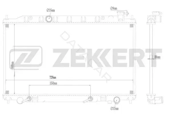 Радиатор охлаждения ZEKKERT MK-1625