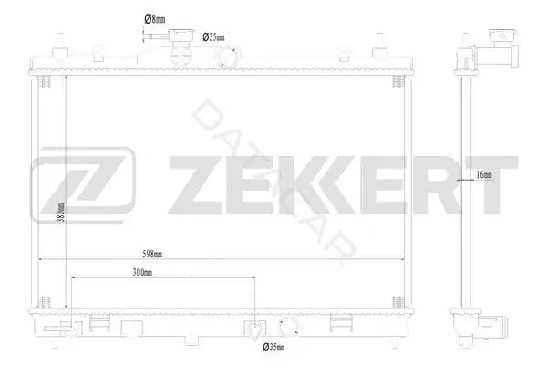Радиатор охлаждения ZEKKERT MK-1627