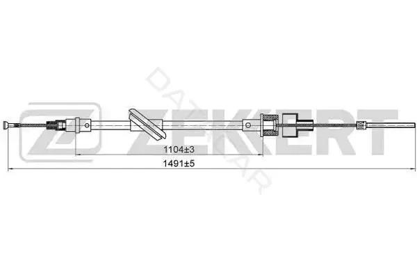 Трос сцепления ZEKKERT BZ-1092
