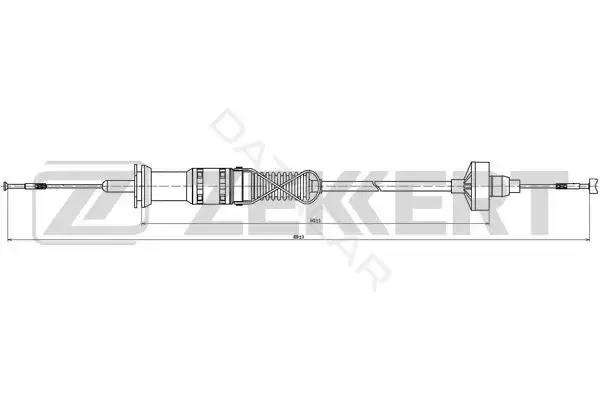 Трос сцепления ZEKKERT BZ-1119