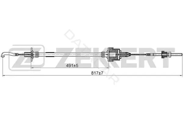 Трос сцепления ZEKKERT BZ-1160