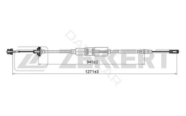 Трос сцепления ZEKKERT BZ-1227