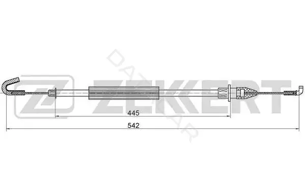 Трос двери ZEKKERT BZ-1122