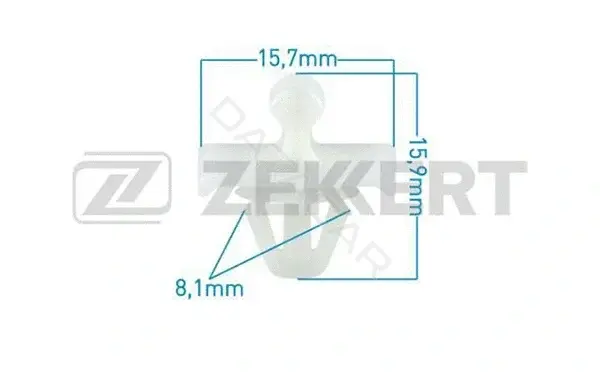 Клипса молдинга ZEKKERT BE-1147