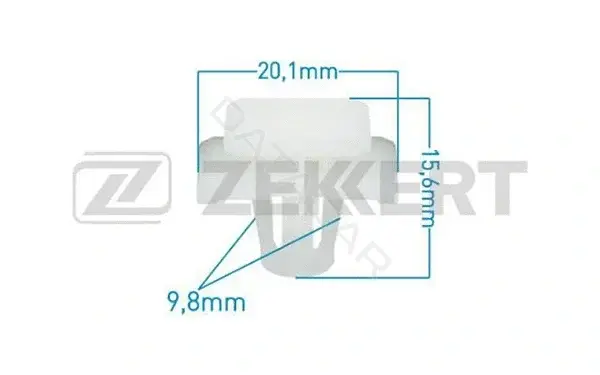 Клипса молдинга ZEKKERT BE-1154