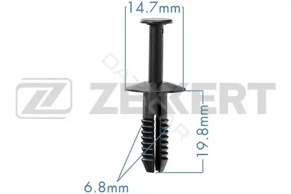 Клипса молдинга ZEKKERT BE-1187