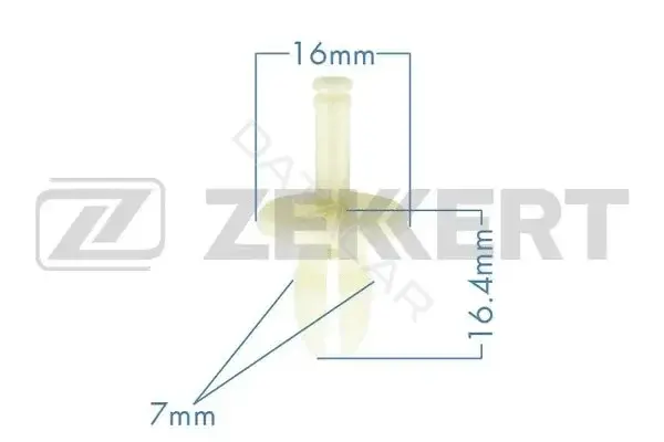 Клипса молдинга ZEKKERT BE-1201