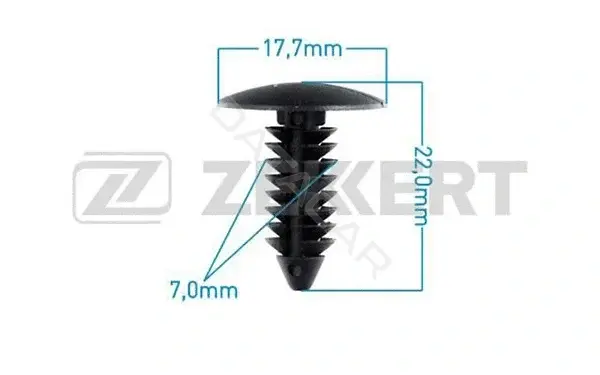 Клипса молдинга ZEKKERT BE-1203