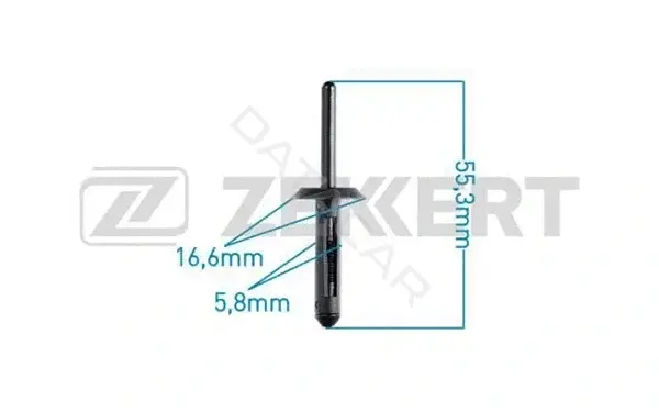 Клипса молдинга ZEKKERT BE-1210