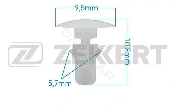 Клипса молдинга ZEKKERT BE-1374