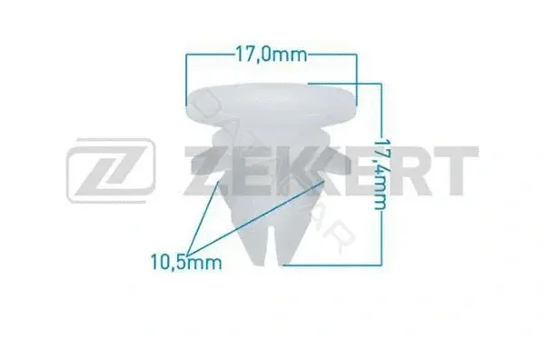Клипса молдинга ZEKKERT BE-1546