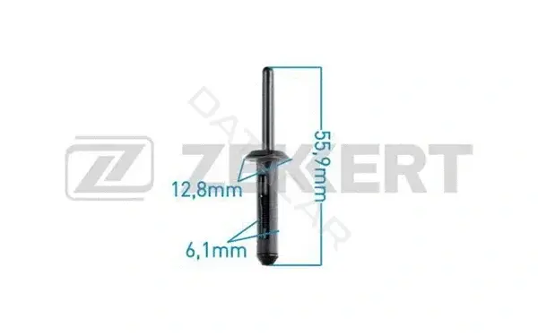 Клипса молдинга ZEKKERT BE-1578