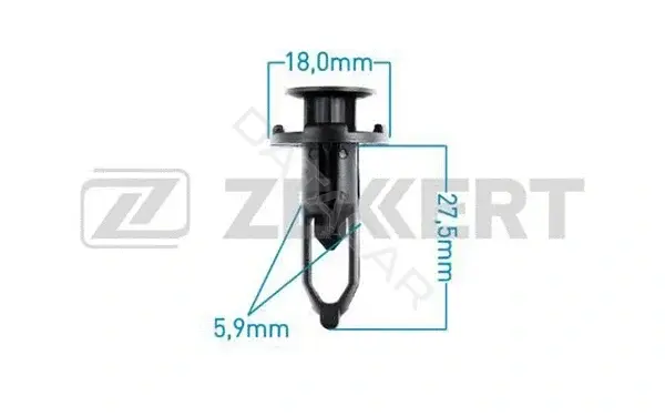 Клипса молдинга ZEKKERT BE-1585