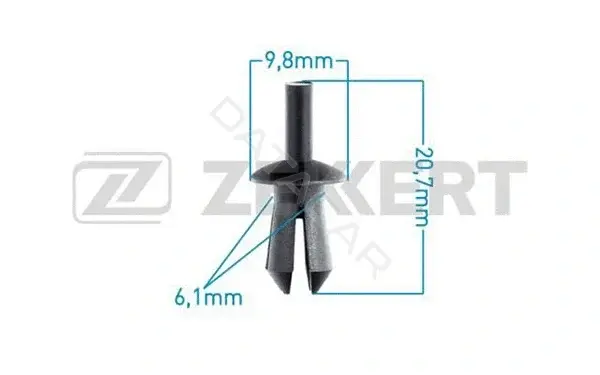 Клипса молдинга ZEKKERT BE-1676