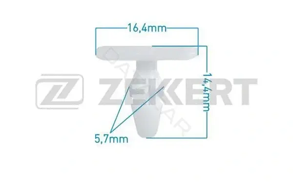 Клипса молдинга ZEKKERT BE-1702