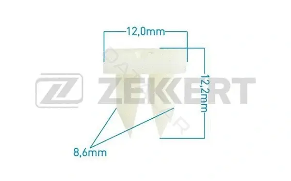 Клипса молдинга ZEKKERT BE-1743
