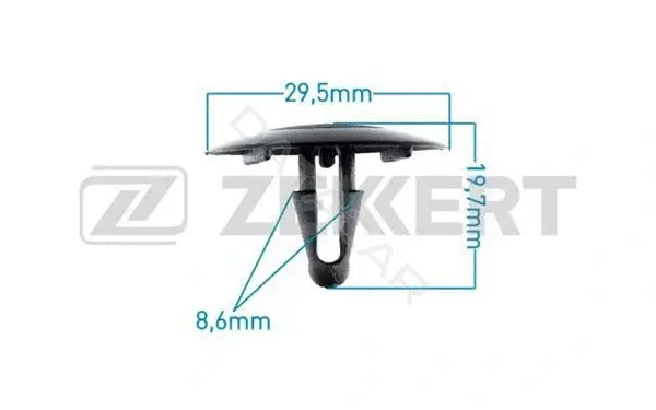 Клипса молдинга ZEKKERT BE-1804